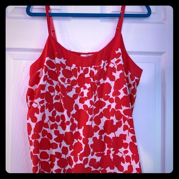 NY&Co Pink and White dressy tank top. - Picture 1 of 2